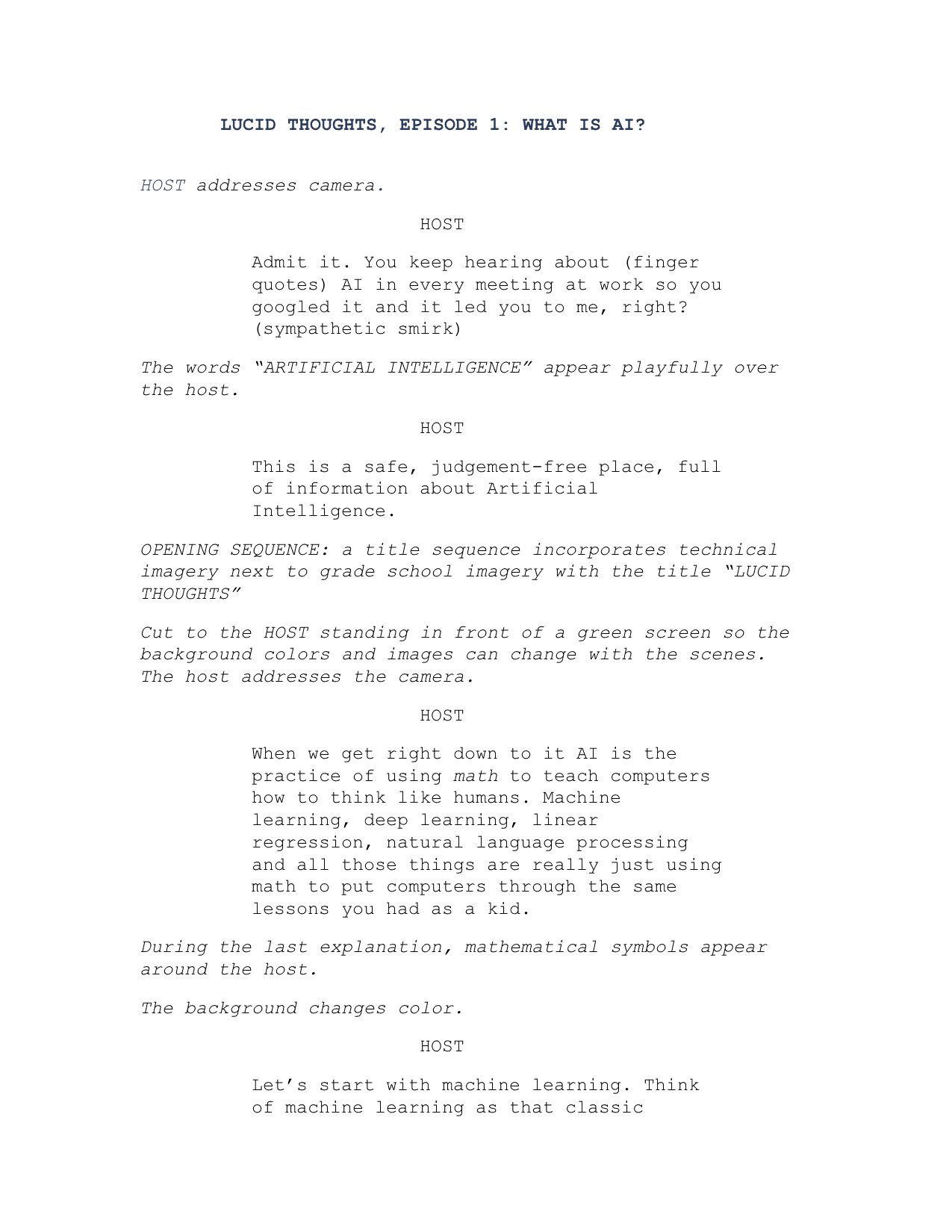 video essay script example